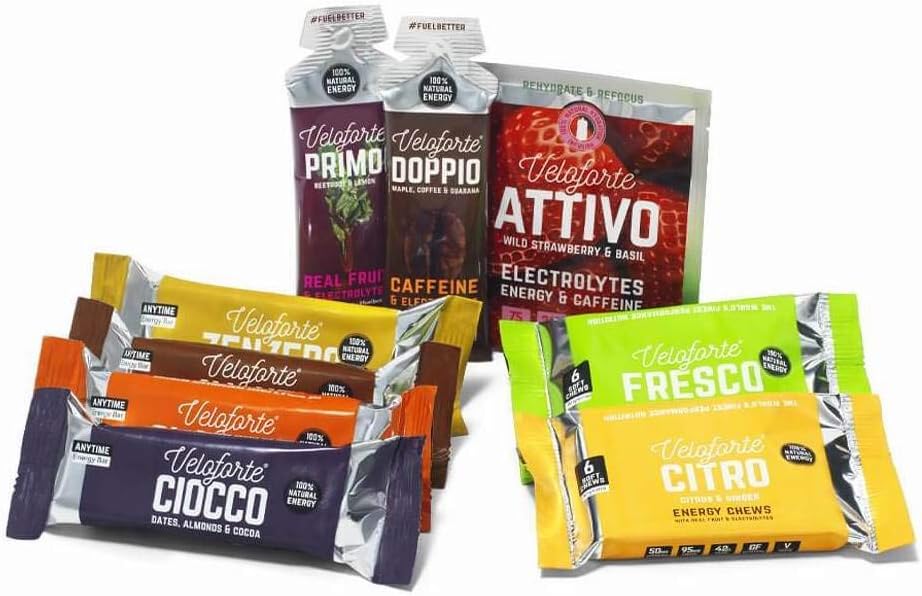 Veloforte Starter Pack for Running Cycling, Triathlon, 9 Count (Pack of 1)