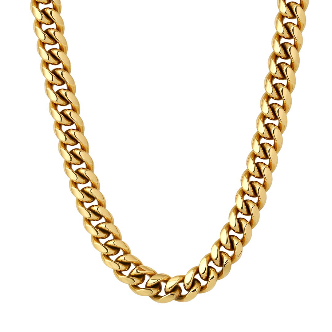 Men KRKC\u0026CO 10mm Cuban Chain 