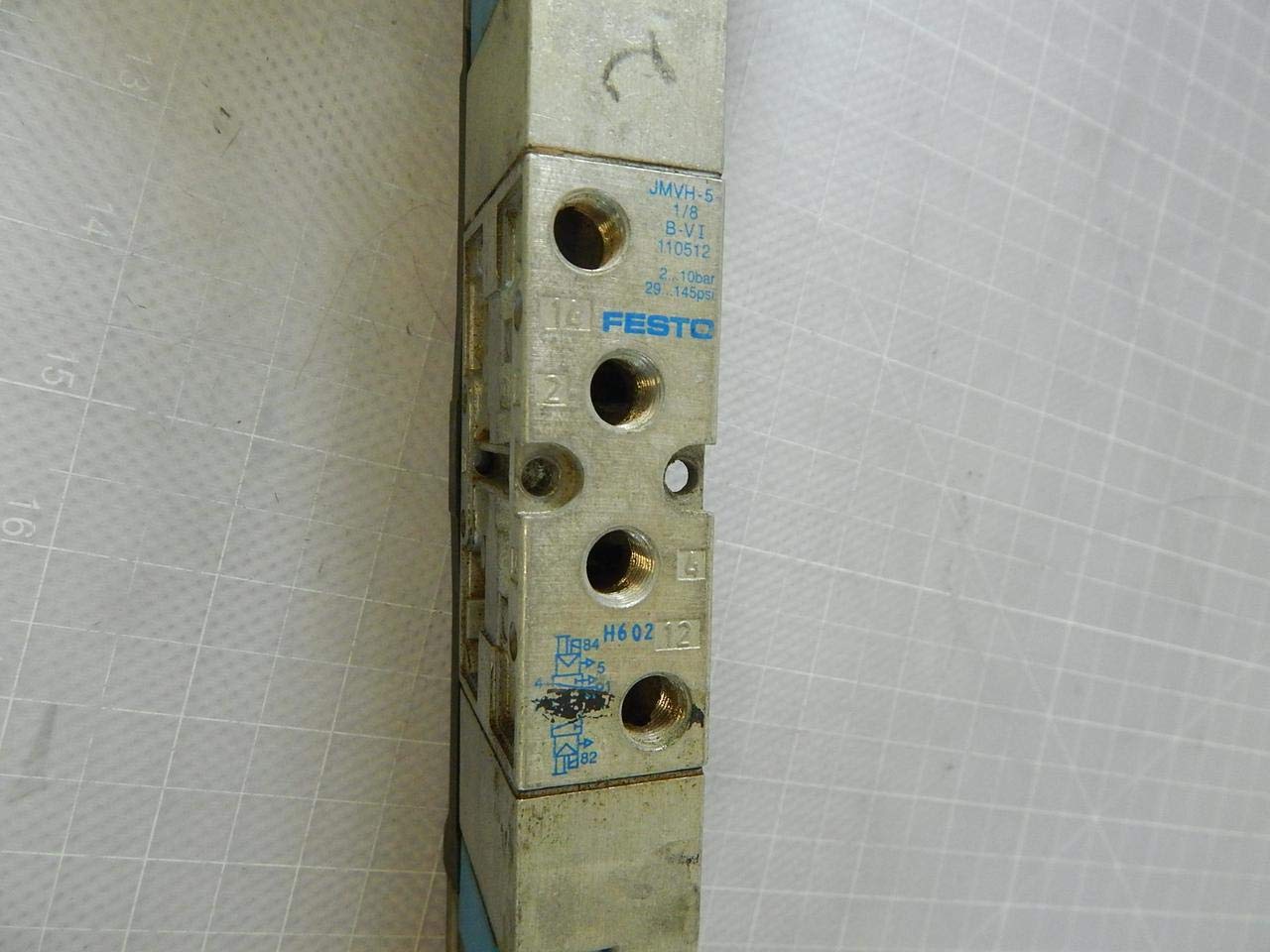 Amazon.com: Festo msv-3, jmvh-5 Válvula Solenoide t100586 ...