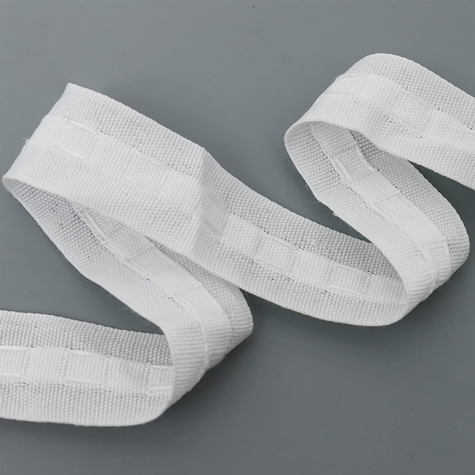 SZXMDKH 30M ULTRA LONG Curtain Header Tape, White Pencil Pleat HeaderTape for Detachable Window Curtain, 26mm In Width, 30m In Length