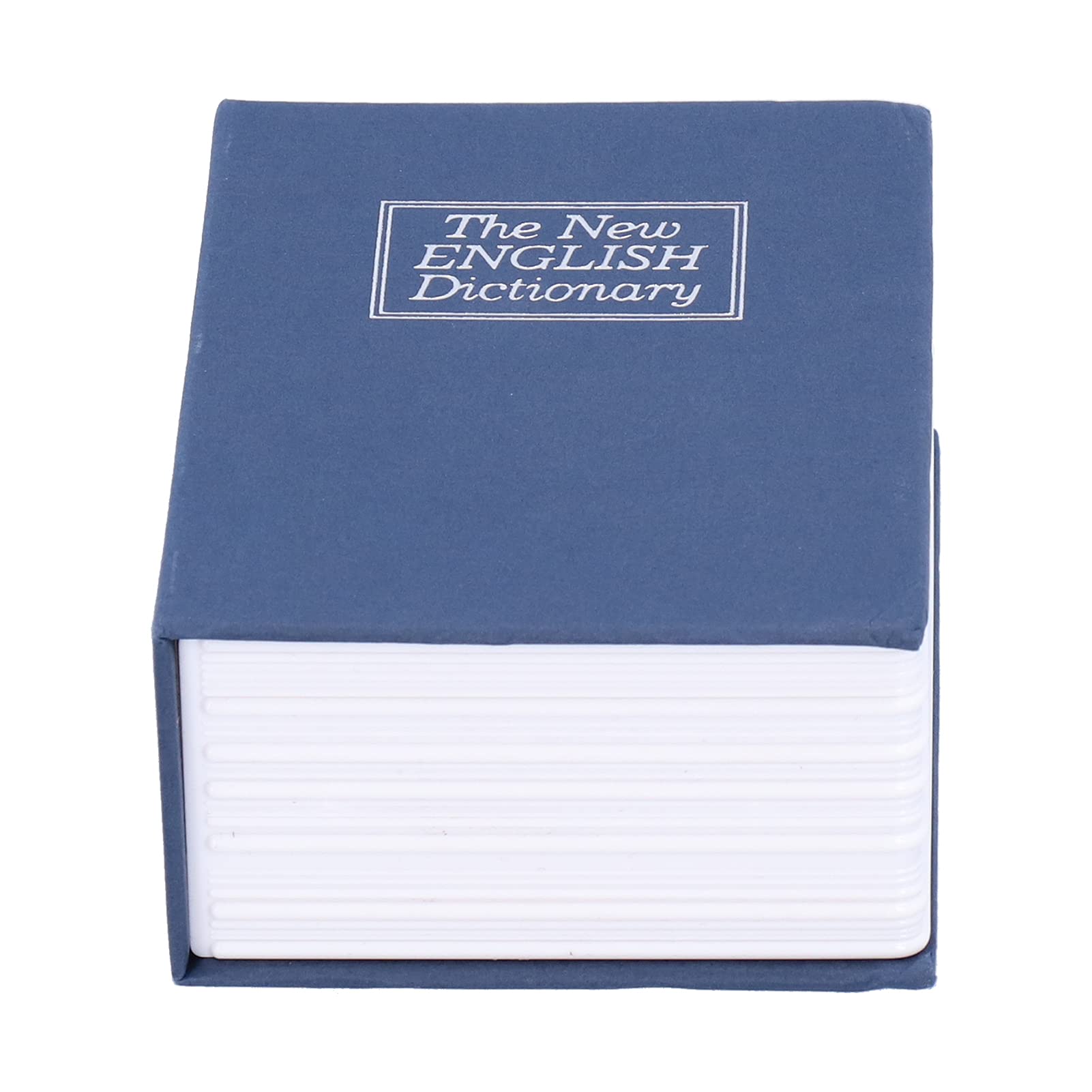 Mini Safe Box with Key Lock, Diversion Book Safe - 4.5x3.1x1.8 inch, Blue