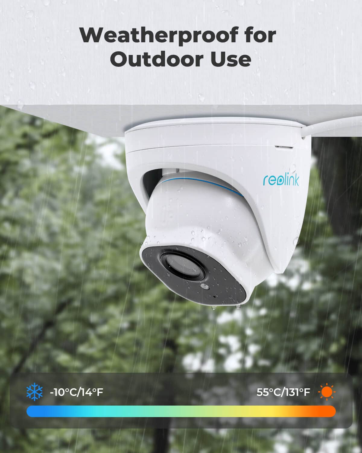REOLINK 4 pcs PoE Outdoor Home Security Cameras Bundle, 5MP Surveillance, Smart Person/Vehicle/Pet Detection, Timelapse, 100ft IR Night Vision, Up to 256GB SD Card, 4X RLC-520A