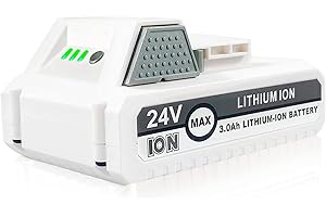 Moccdor 3.0Ah 24V Replacement Lithium-ion Battery for Snow Joe + Sun Joe 24V Series Cordless Power Tools, Compatible with Snow Joe 24VBAT-LTX 24VBAT-LTW 24VBAT-LTE 24VBAT 24V-X2-SB18 24VBAT-XR