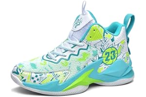 Wohenhao Boy's Basketball Shoes Lightweight Fashion Sneakers