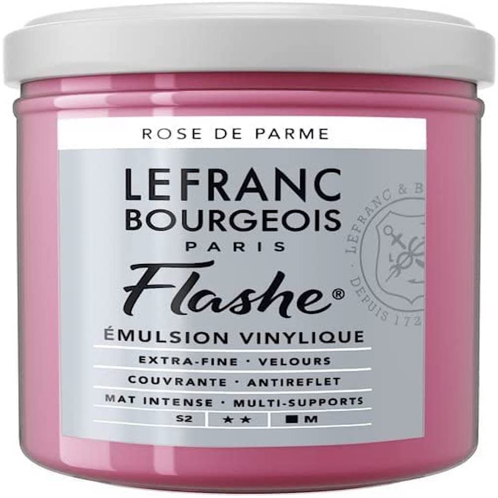 Lefranc Bourgeois Acrylic Vinyl Emulsion, Parma Pink, 125ml Tube-Vinylfarbe