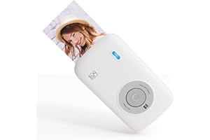 HPRT CP2100 Portable Photo Printer for iPhone & Android, 2 * 3 Instant Color Mini Printer, Bluetooth 5.0, Type-C Charging, Dye-Sublimation Tech, Initial 10 Sheets Included