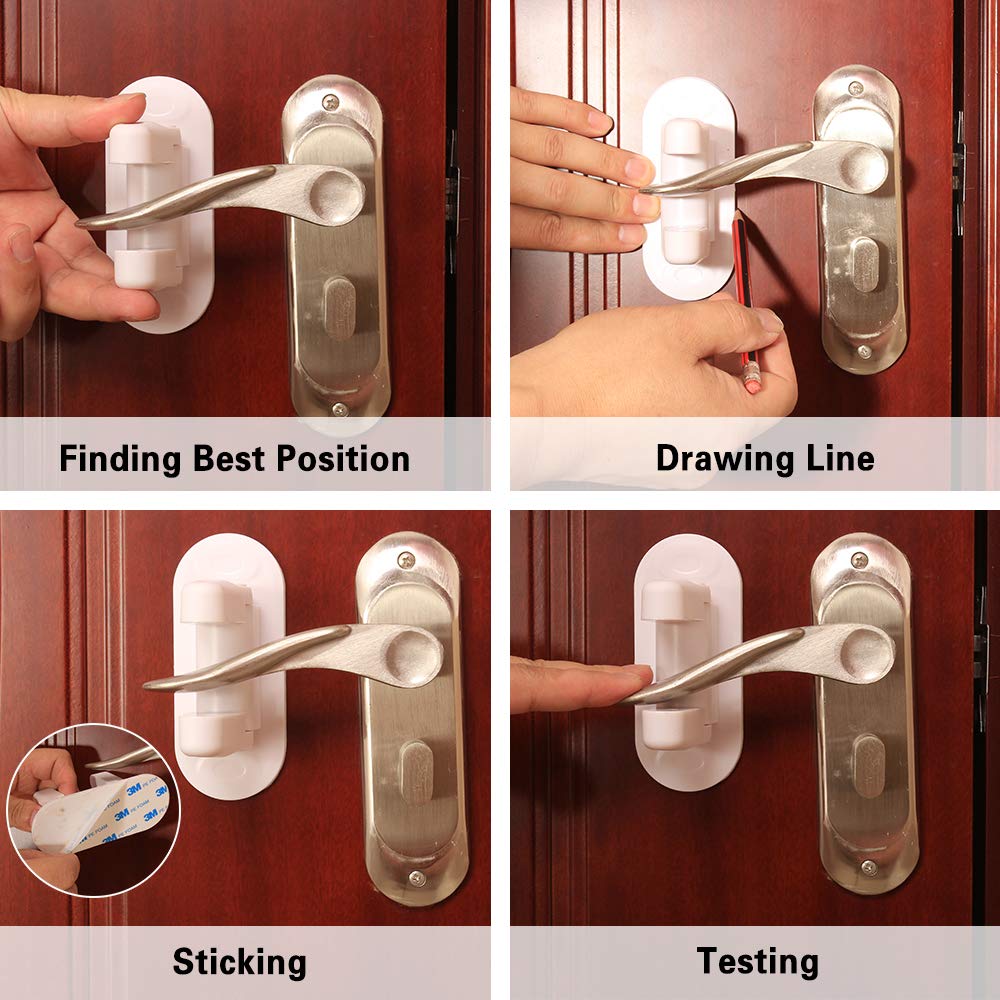 door lever safety lock