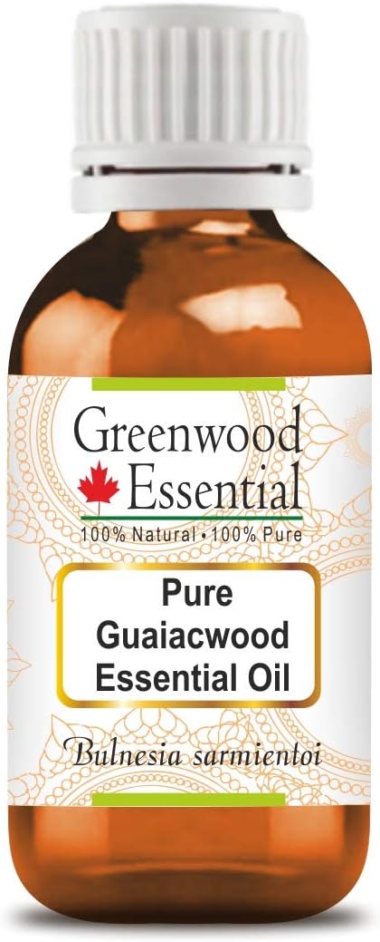Greenwood Essential Pure Guaiacwood Essential Oil (Bulnesia sarmientoi) Steam Distilled Natural Therapeutic Grade 15ml (0.50 oz)