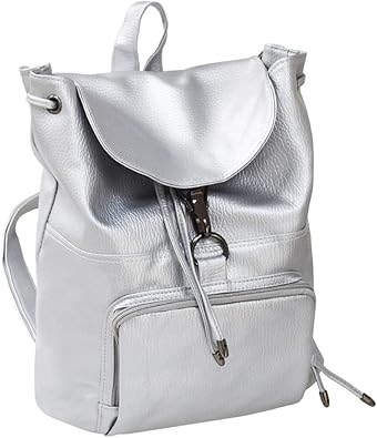 Silver backpack purse Clearance