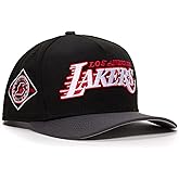 New Era LA Los Angeles Lakers 9FIFTY A-Frame 1947 Est. Side Patch Snapback Cap, Adjustable Hat Black Grey