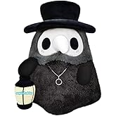 Squishable - Mini Plague Doctor - The Mysterious Doctor Plague Collection - 9.5 in - Soft Toy Collectible Stuffed Animal - Glow in The Dark