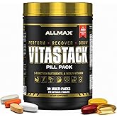 ALLMAX Vitastack Multivitamin Packs, 30 Count | Supports Daily Health, Promotes Energy &amp; Recovery, Complete Vitamin Pack, Antioxidants &amp; Minerals, 30 Daily Packs