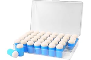 HAUSTGO 40PCS Finger Sponge Daubers W/Storage Case - Great for Applying Ink, Chalk, Paint, and More to Your Projects - Applicator for Stenciling, Sponging, and Creating Detailed Effects