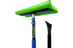 EVERSPROUT Never-Scratch SnowBuster 1.5-to-3 Foot | Premium Snow Removal and Car Cleaner Kit | Extendable Ice Scraper, Snow Broom and 3-Stage Pole | Perfect for SUV/Truck/Car Windshield, Windows, Roof