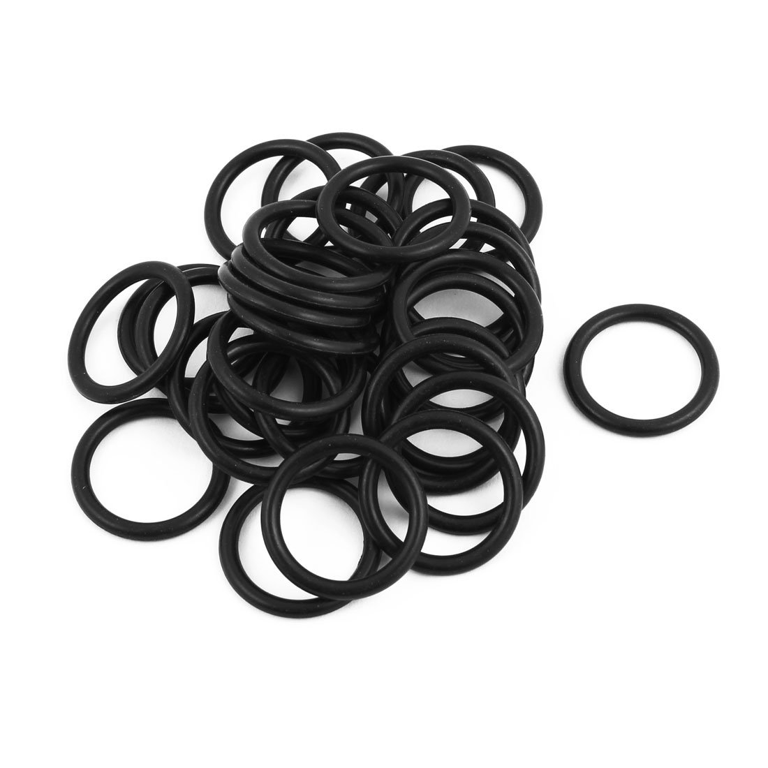 Aexit 30 Pcs Black 17mmx2.65mm Oil Resistant Sealing Ring O-shape NBR Rubber Grommet (acecae921468f6796c84dee3d5ab09d2)