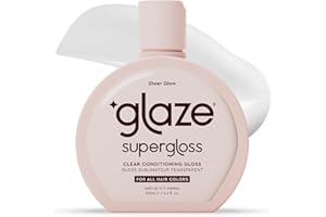 Glaze Super Gloss Sheer Glow Clear Conditioning Gloss – For All Hair Types & Colours, Including Treated – Transparent Hair Gl