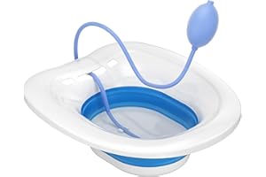 Msiori Sitz Bath for Toilet Seat - Yoni Steam Seat - V Steaming, Pregnant Women and Perineal Care, Hemorrhoids Care - Collapsible Basin for Baths Salt Soak