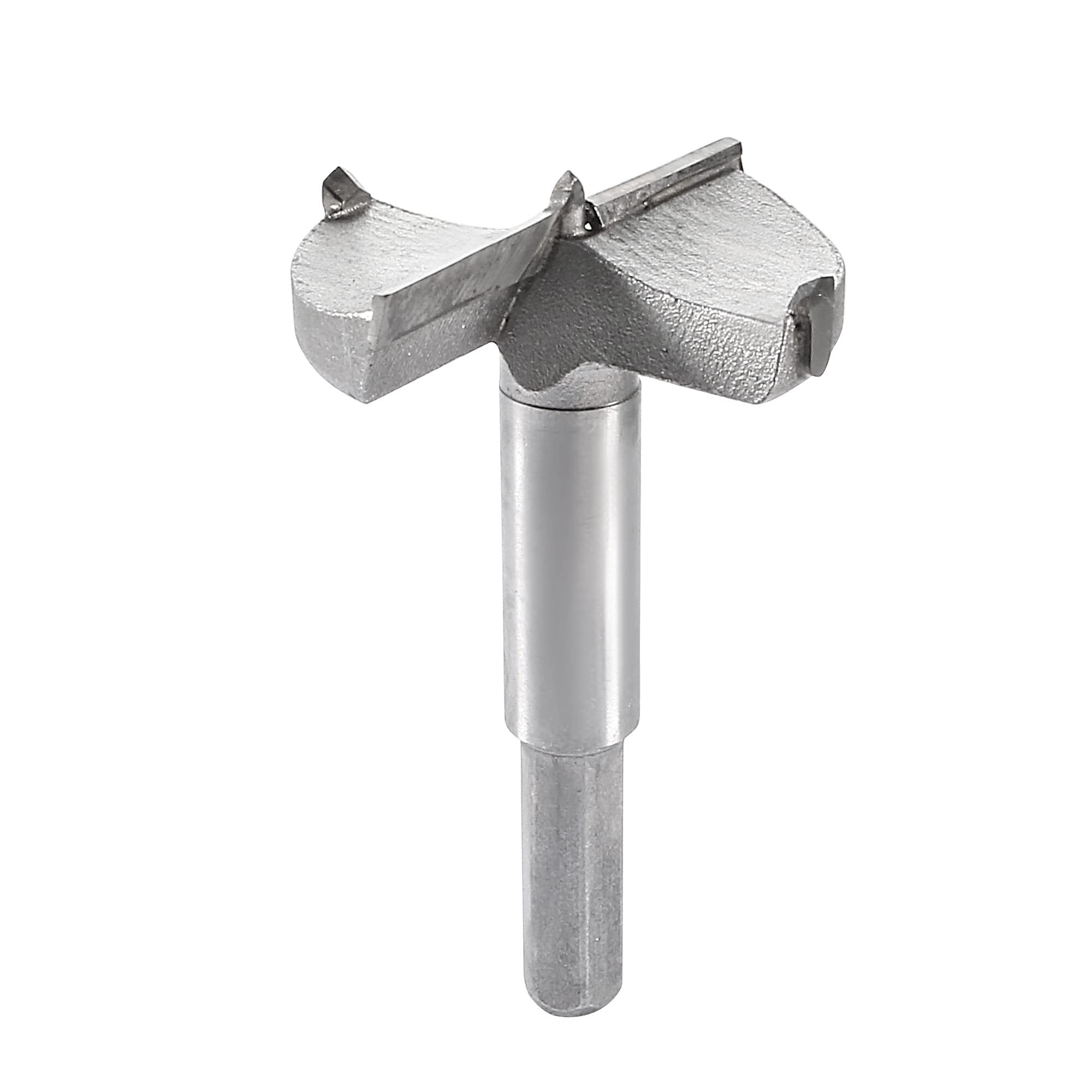 Sourcingmap Forstner Drill Bits 48mm, Tungsten Carbide Wood Hole Saw Auger Opener, Woodworking Hinge Hole Drilling Boring Bit Cutter Cutting Tool (Silver Gray)