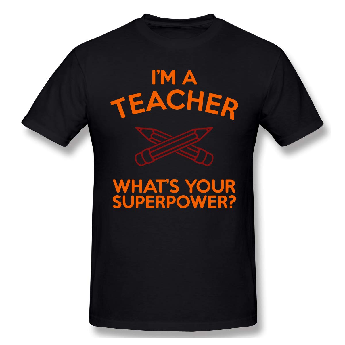 I'm A Tea, What's Your Superpower Leisure Black With Short Sleeve T Shirt