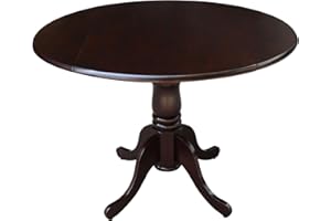 IC INTERNATIONAL CONCEPTS International Concepts Inch Dual 42 Drop Leaf Dining Table, Rich Mocha