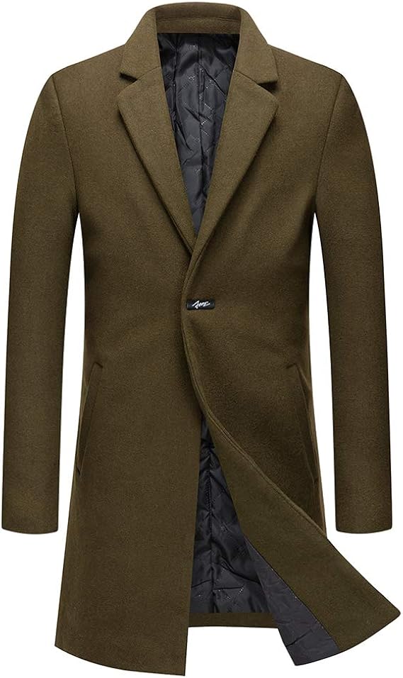 mens mid length wool coat