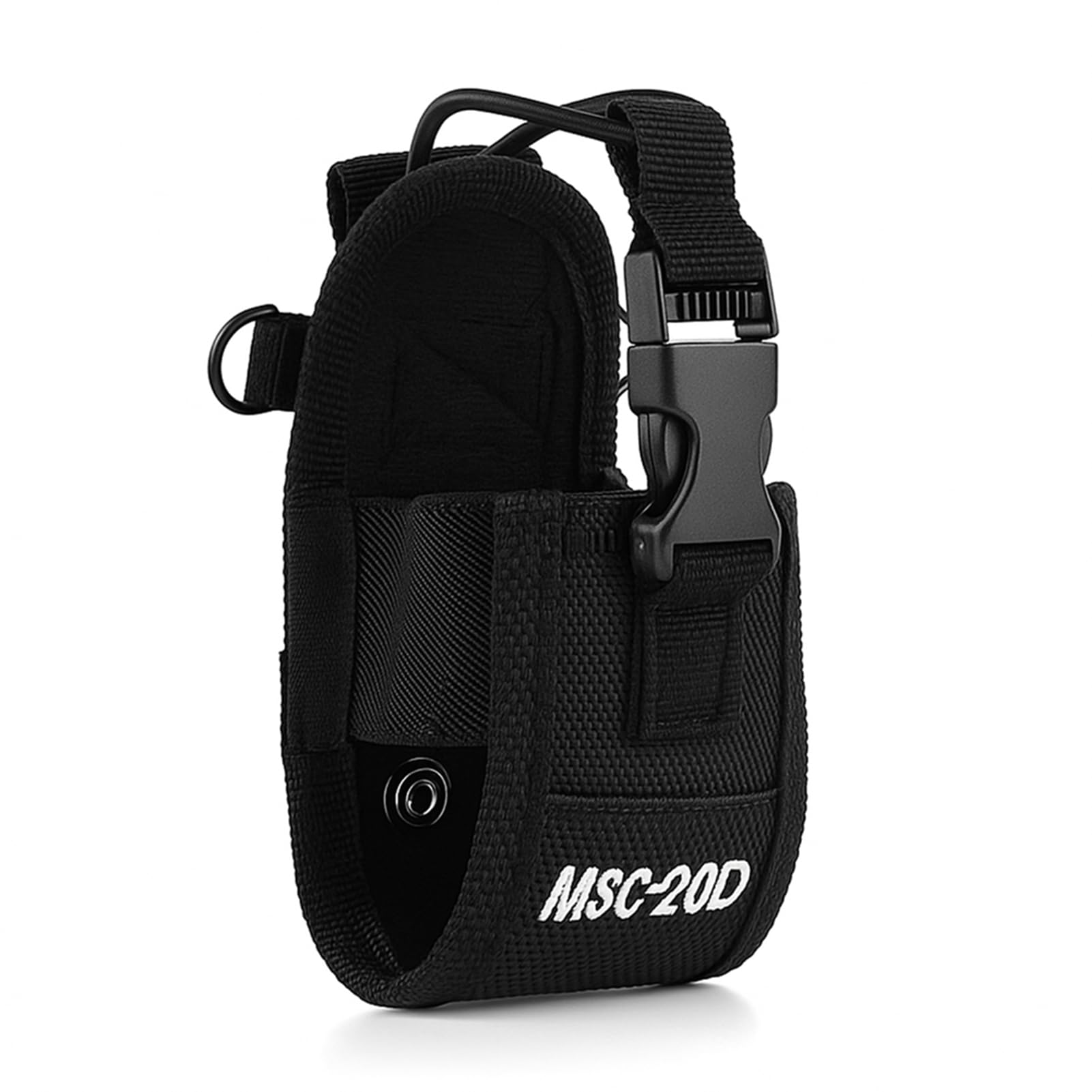 VBESTLIFE MSC-20D Walkie Talkie Two Way Radio Holder Holster, Portable Walkie Talkie Nylon Belt Case Bag with Adjustable Shoulder Strap