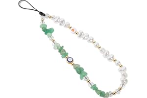 SKIRIFLA Evil Eye Phone Charm Strap Cell Phone Lanyard Phone Charms Strap Beaded Phone Charms Evil Eye Phone Lanyard Crystal Phone Strap Evil Eye Phone Chain Preppy Phone Charm Kawaii Phone Keychain