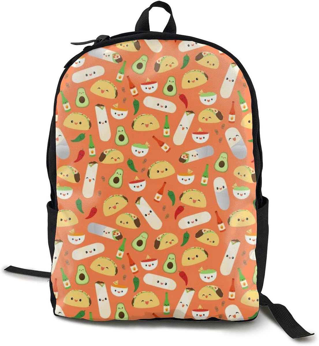 Taco and Burrito Time Adult Premium Travel Backpack, WaterResistant