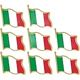 10/20/50/100 Pack Metal Italy Flag Lapel Pin Waving Italian Pins bulk Patriotic Badge Souvenir Gifts