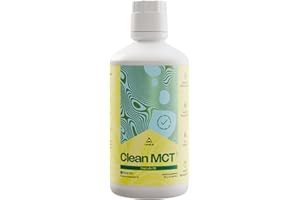 LevelUp Clean MCT Oil - 100% Caprylic C8 for Energy, Focus, Weight Management, Gut Health, Brain Superfuel - Keto Supplement for Ketogenic Coffee and Ketones - Non-GMO (32 oz)