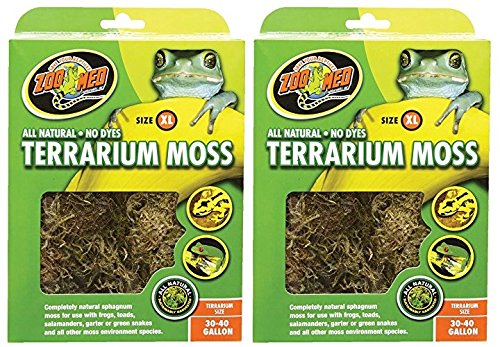 Zoo Med Terrarium Moss 30-40 Gallons (2 Pack)