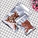 Thalia 200Pcs Recloeable Mylar Bags Clear Silver Aluminum Foil Mylar Ziplock Bag 3.35x5.5inches