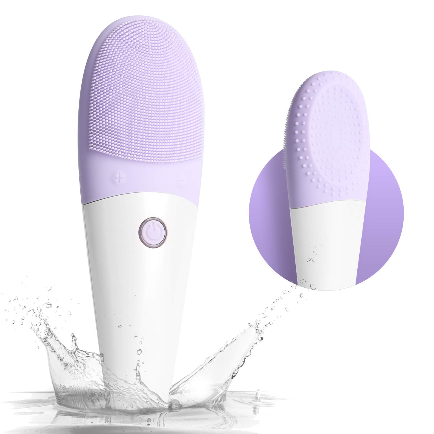 AceList Personalized Silicone Facial Cleansing Brush and Anti-Aging Eye Vibrating Massager with Heat Waterproof Face Brush Revitalising Massager, Deep Cleansing, Blackhead & Blemish Remove