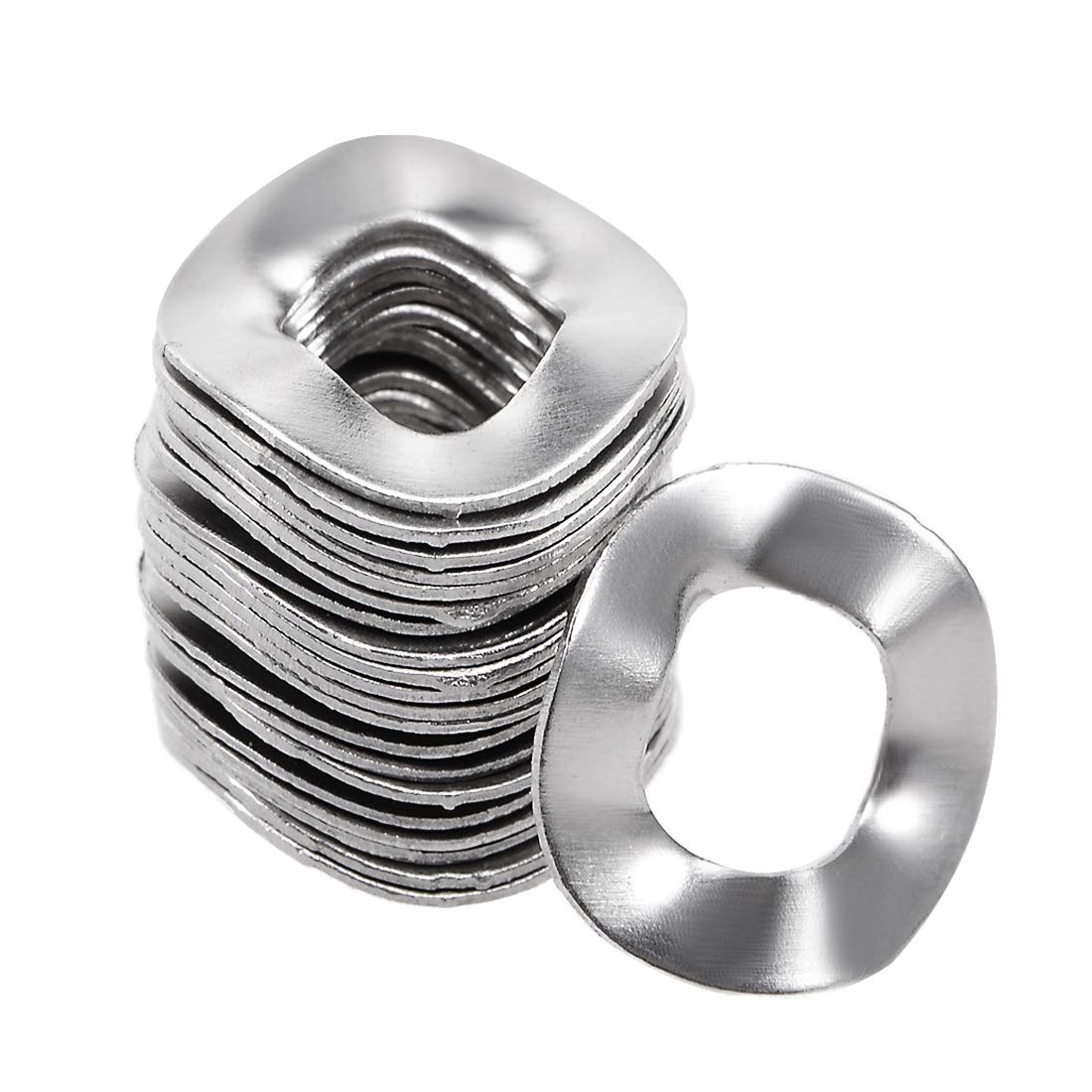 sourcing map 20Pcs 0.2" x 0.39" x 0.01" 304 Stainless Steel Wave Spring Washer for Screw Bolt