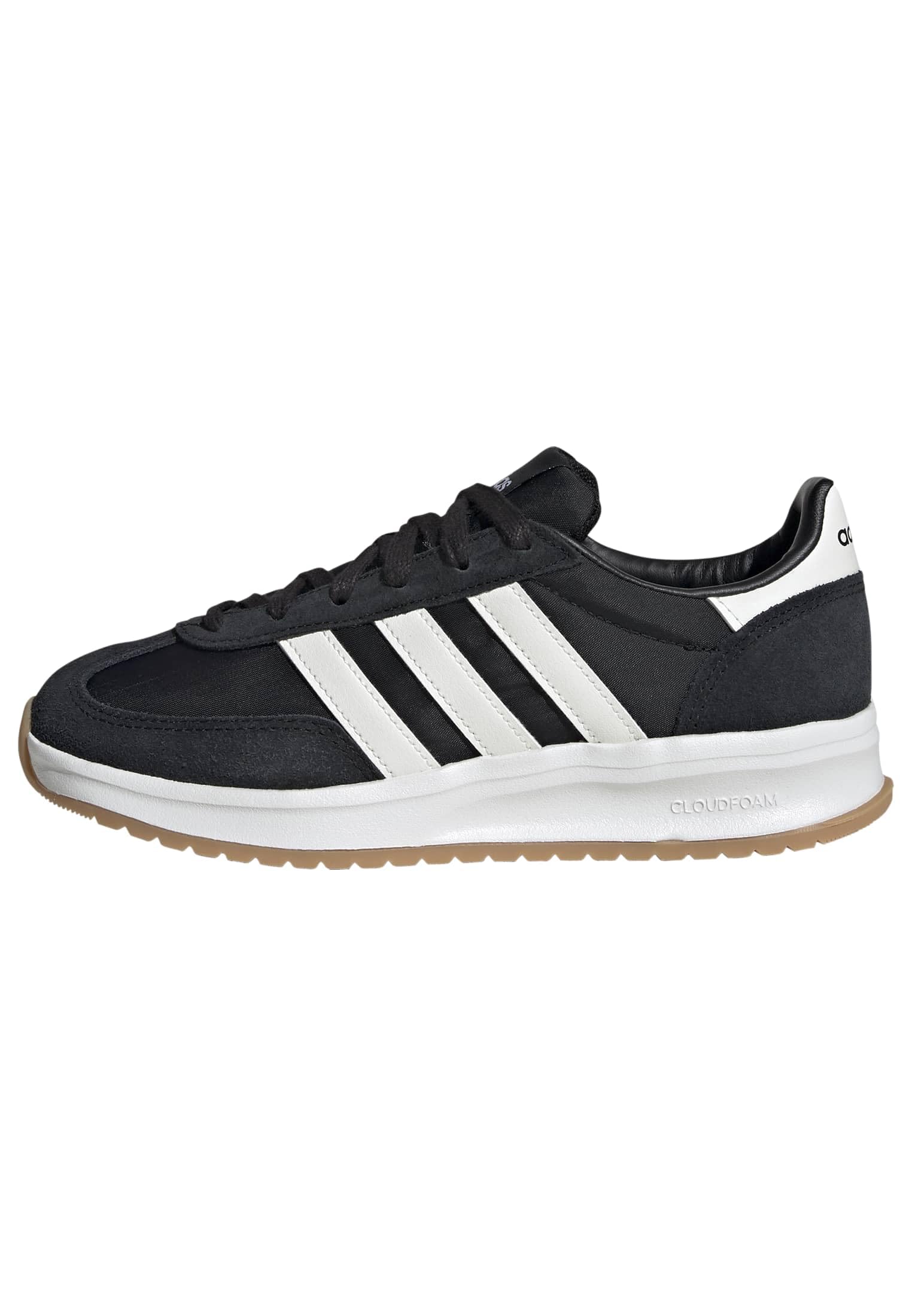 Adidas Unisex-Kids Run 70s 2.0 Elastic Lace Sportswear, Black/White/Gum, 1.5