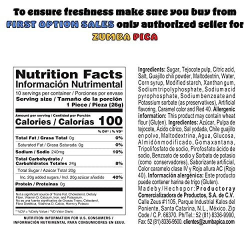 ZUMBA PICA TIROLO TAMARIND STRAW (10 COUNT) – TAMARINDO MEXICAN CANDY STICKS – TAMARINDO STRAWS – TAMARIND CANDY – TAMARIN STICKS – TAMARIN STRAWS – MICHELADA STRAWS – CARAMELO SUAVE SABOR TAMARINDO