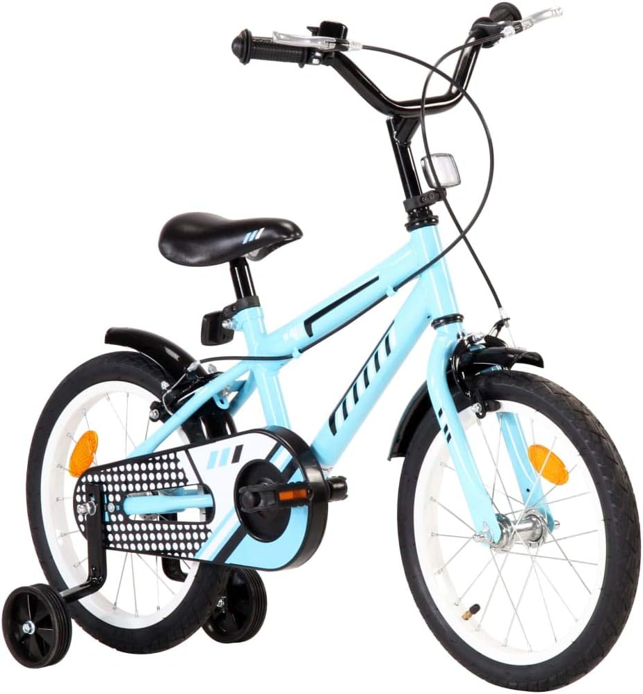 Bicicletta Bambini 16 Pollici Con Ruote Di Supporto - Regolabile, Per 5-8 Anni, Colore Rosa