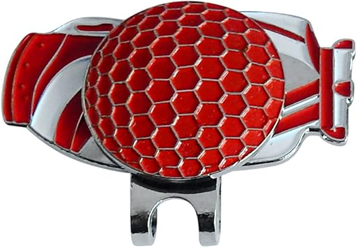 Amazon ゴルフ ボールマーカー ハットクリップ マーカー おしゃれ プレゼント 3色選べ 赤 Sunnimix ゴルフマーカー