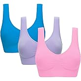 Women's Comfort Workout Sports Bra Low-Impact Activity Sleep Bras