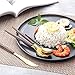 ArderLive 18/10 Stainless Steel Flatware Set with Box,6 Piece Office Utensils include Knife Fork Spoon Straws,Portable Utensils Set For Tavel,Camping,Hiking,Lunch box.(Wold+Golden)
