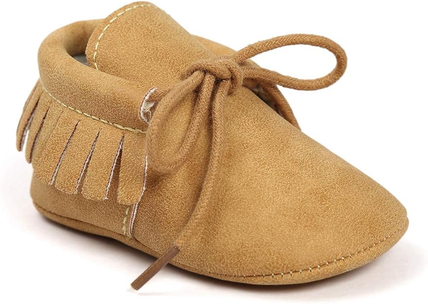 Baby Boys Girls Moccasins Soft Sole Tassels
