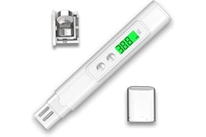 NJTY 2025 All-New Water Tester for Drinking Water – Accurate & Reliable 0-9999 ppm Water Quality Tester for Drinking Water, Aquariums, Tap Water, Pools, Hydroponics, and RO/DI Systems (White)