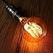 KINGSO Vintage Edison Bulb 60W Incandescent Antique Dimmable Light Bulb Dimmable for Home Light Fixtures Squirrel Cage Filament E27 Base G80 110V (2 Pack)