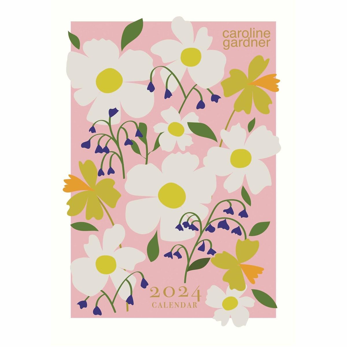 2024 Caroline Gardner Meadow A3 Wall Calendar Month To View