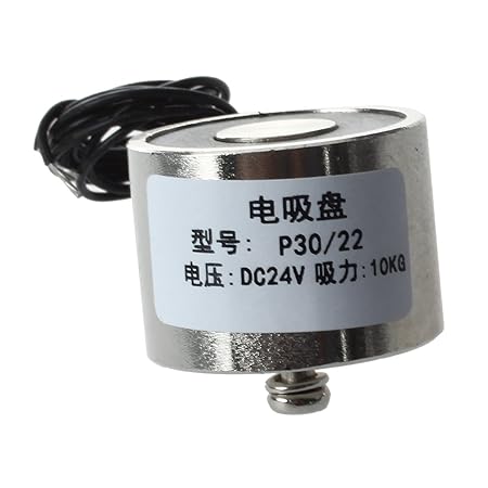 Elektromagnet - TOOGOO(R)10 kg Solenoid Elektromagnet 30mm Hubmagnet 24V DC