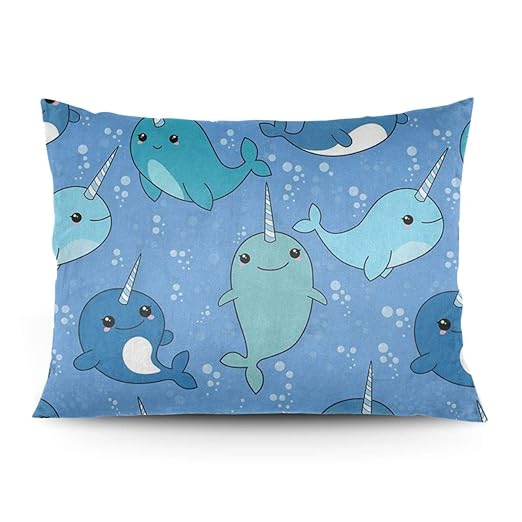 Amazon Com Eratdatd Customized Narwhal Pattern 20 26 In Pillow