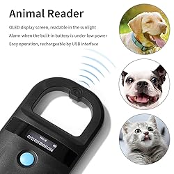 Chazcool Microchip Reader, Pet Microchip Scanner