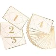 Darice David Tutera Modern Geometric Gold Foil Table Number Cards, 25 Piece