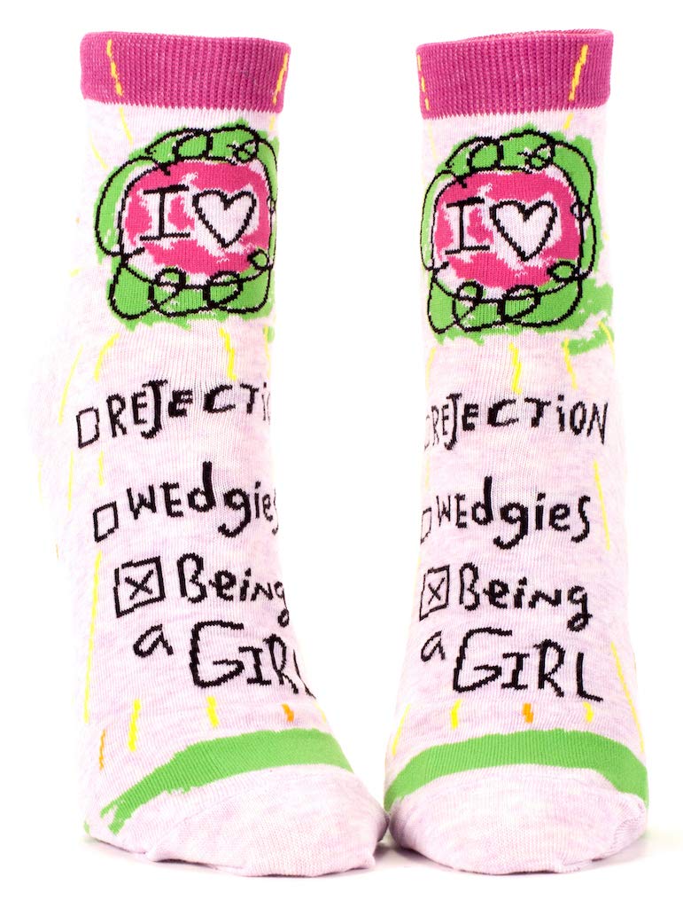 Blue Q Being A Girl Ankle Socks