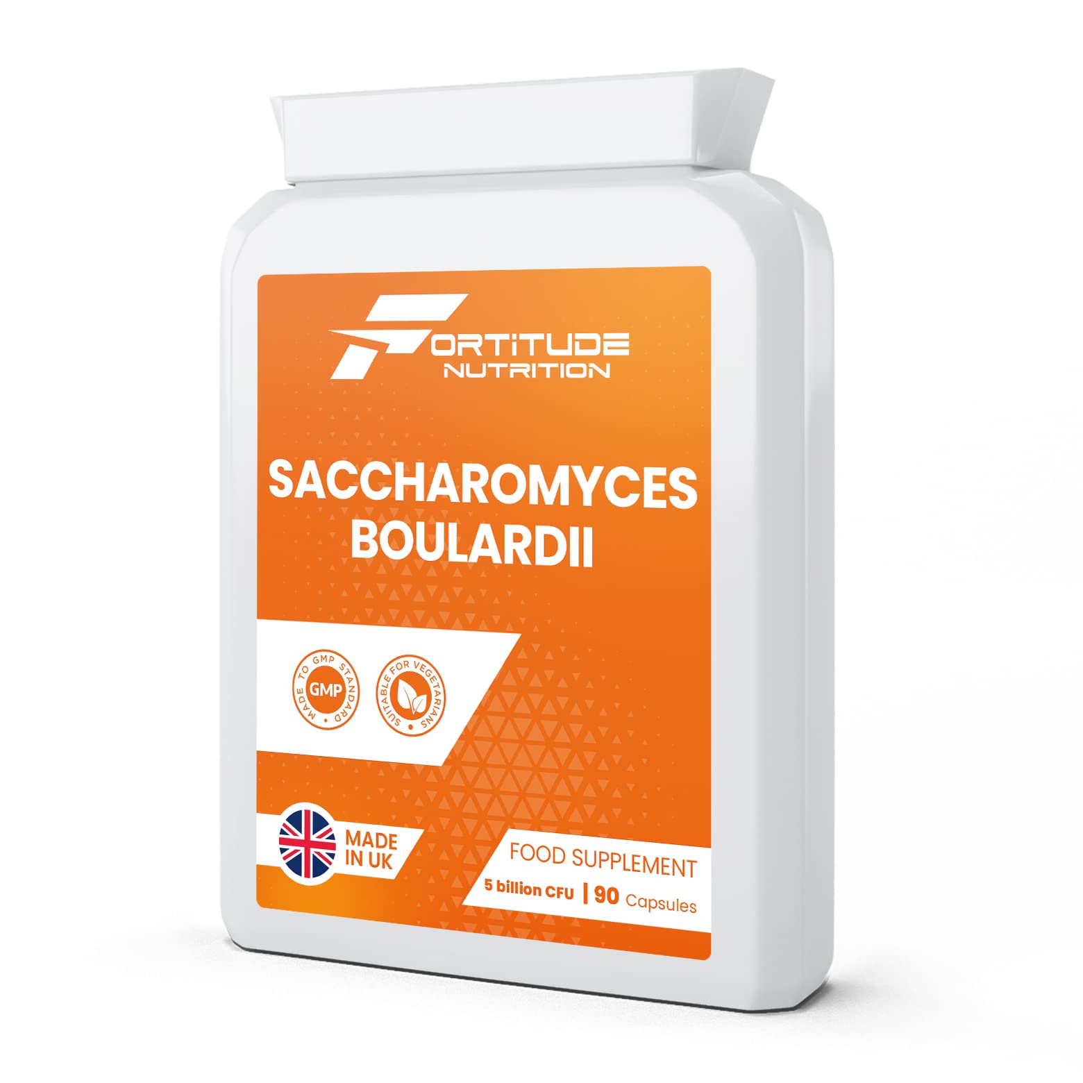 Saccharomyces Boulardii Capsules | Dairy Free Saccharomyces Boulardii Probiotic Gut Health Supplements with Olive Leaf, Biotin and Vitamin D | 5 Billion CFU 90 Vegetarian Capsules